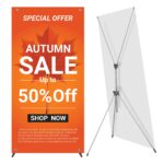 X-Banner Stand 600mm W x1600mm H