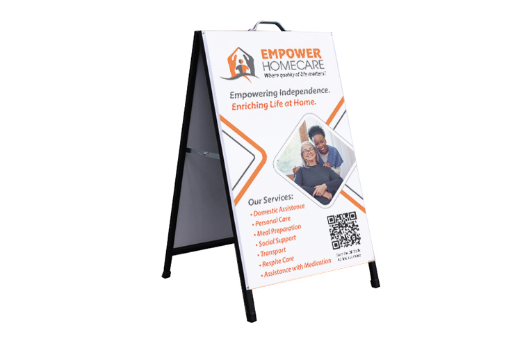 Needasign-Metal A-Frame Metal A-Frames with Full Colour Print & Lamination - Image 1