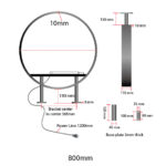 Double Side Aluminium Circle Light Box - Image 6