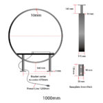 Double Side Aluminium Circle Light Box - Image 7