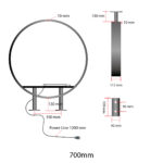 Double Side Aluminium Circle Light Box - Image 11
