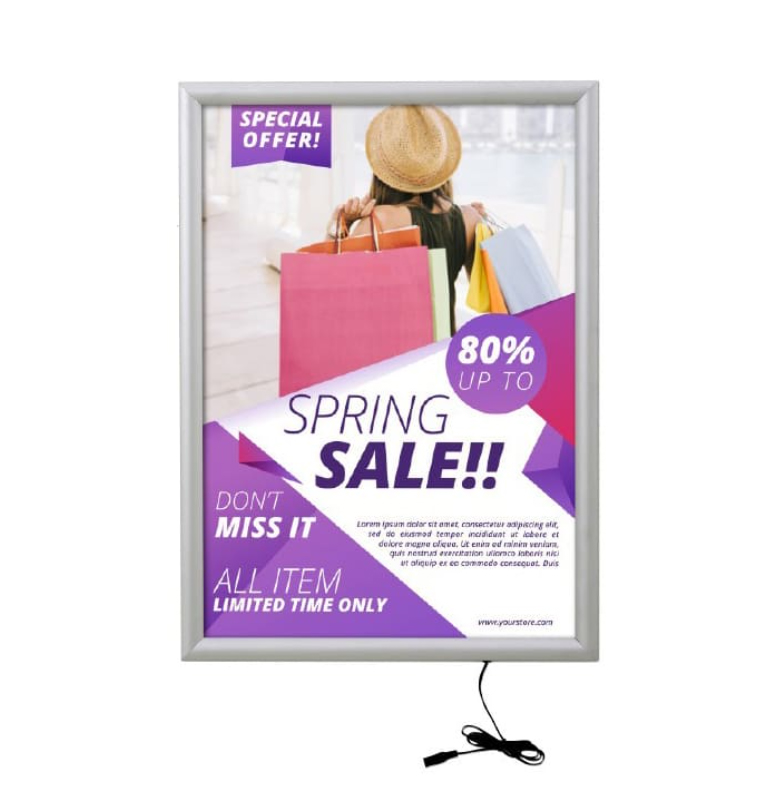 LED Slim Snapframe LED Slim Snapframe Lightbox - Image 1